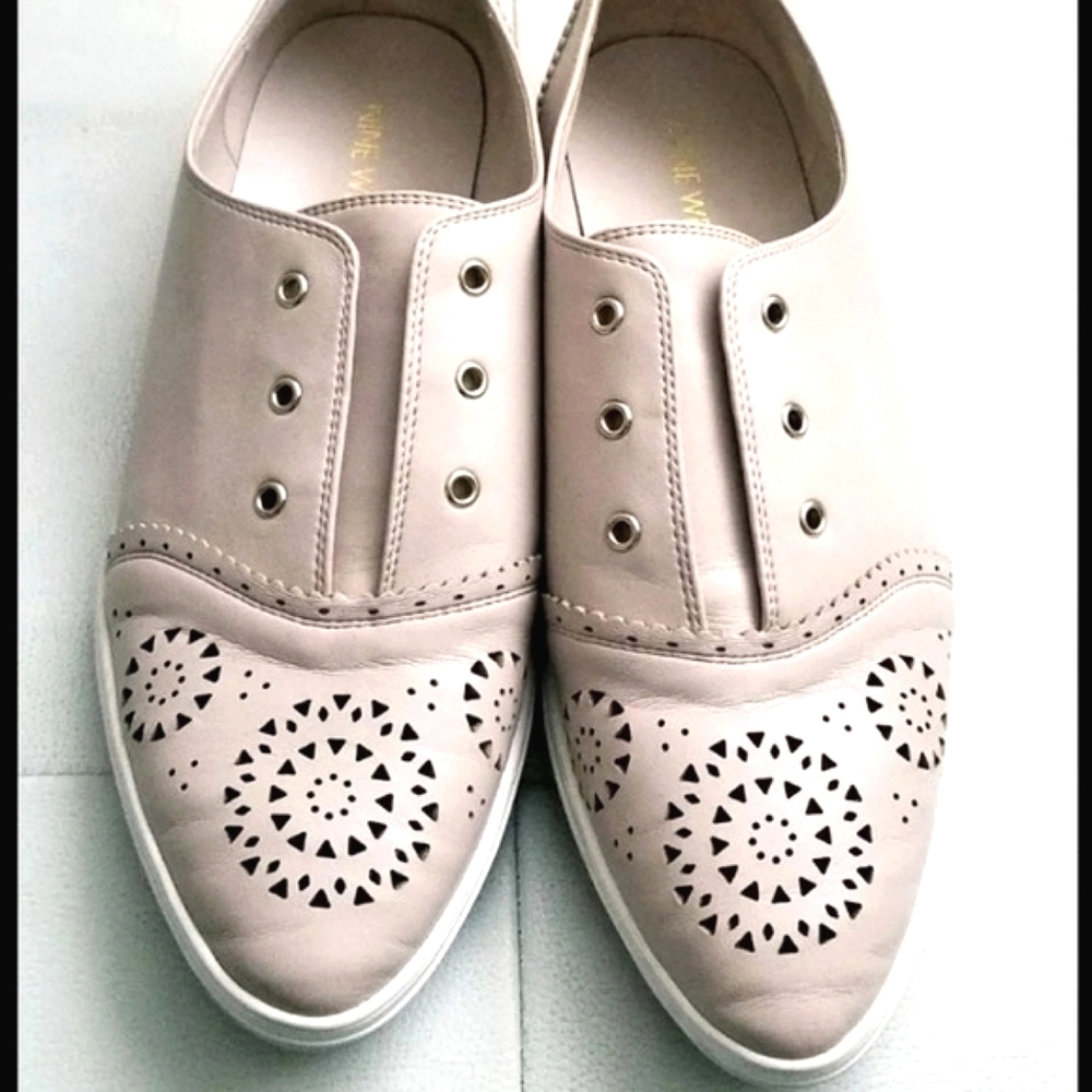 Nine West Cutout Slip-on Brogue Oxfords